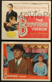 9k094 BROWNING VERSION 8 LCs 1951 teacher Michael Redgrave's wife is cheating on him!
