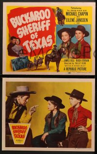 9k096 BUCKAROO SHERIFF OF TEXAS 8 LCs 1951 Michael Chapin & Eilene Janssen, the Rough-Ridin Kids!