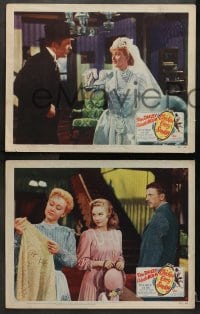 9k613 CHICKEN EVERY SUNDAY 5 LCs 1949 great images of Dan Dailey & sexy Celeste Holm, Wood in one!