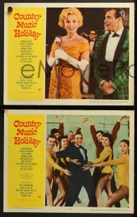 9k110 COUNTRY MUSIC HOLIDAY 8 LCs 1958 great images of Zsa Zsa Gabor, Jesse White & Ferlin Husky!