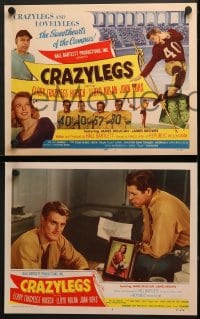 9k112 CRAZYLEGS 8 LCs 1953 great images of football player Elroy Hirsch, Joan Vohs!