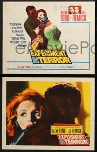 9k155 EXPERIMENT IN TERROR 8 LCs 1962 Glenn Ford, Lee Remick, more tension than the heart can bear!
