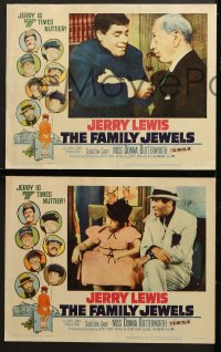 9k156 FAMILY JEWELS 8 LCs 1965 Jerry Lewis is seven times nuttier in seven roles, wacky images!