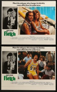 9k169 FLETCH 8 LCs 1985 Michael Ritchie, wacky detective Chevy Chase, Dana Wheeler-Nicholson!