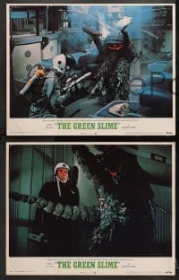 9k187 GREEN SLIME 8 LCs 1969 classic cheesy sci-fi movie, great images of monster!