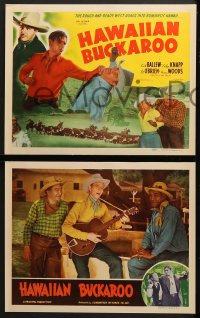 9k201 HAWAIIAN BUCKAROO 8 LCs R1940s great western images of cowboy Smith Ballew, Evelyn Knapp!