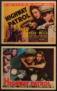 9k210 HIGHWAY PATROL 8 LCs 1938 great images of Robert Paige, Julie Bishop, Robert Middlemass!
