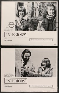 9k231 INTERIORS 8 LCs 1978 Diane Keaton, Mary Beth Hurt, E.G. Marshall, directed by Woody Allen!