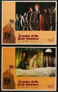 9k232 INVASION OF THE BODY SNATCHERS 8 LCs 1978 Donald Sutherland, classic sci-fi remake!