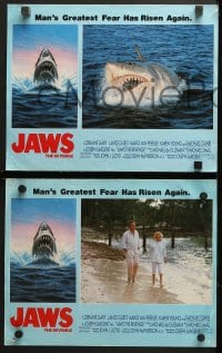 9k236 JAWS: THE REVENGE 8 LCs 1987 Lorraine Gary, Mario Van Peebles, Michael Caine, Lance Guest!