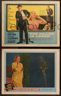 9k246 KILLER IS LOOSE 8 LCs 1956 Budd Boetticher directed, Joseph Cotten & Rhonda Fleming!