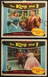 9k708 KING & I 4 LCs 1956 Deborah Kerr & Yul Brynner in Rodgers & Hammerstein's musical!