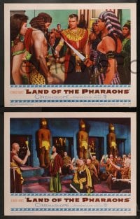 9k639 LAND OF THE PHARAOHS 5 LCs 1955 Jack Hawkins, Egyptian Joan Collins, Howard Hawks!