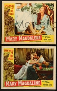 9k285 MARY MAGDALENE 8 LCs 1960 La Spada e la croce, sexy Yvonne De Carlo, she-devil or saint?