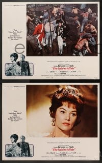 9k308 NELSON AFFAIR 8 LCs 1973 art of Glenda Jackson & Peter Finch, Bequest to the Nation!