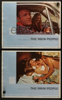 9k355 RAIN PEOPLE 8 LCs 1969 Coppola, great images of Robert Duvall, Shirley Knight, James Caan!