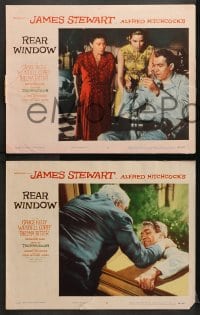 9k654 REAR WINDOW 5 LCs 1954 Alfred Hitchcock classic starring Jimmy Stewart & sexy Grace Kelly!