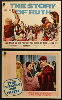 9k407 STORY OF RUTH 8 LCs 1960 Stuart Whitman as King Boaz, Elana Eden in the title role, Tom Tryon