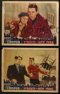 9k552 STREETS OF NEW YORK 7 LCs 1939 great images of Jackie Cooper and young Martin Spellman, rare!