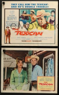 9k439 TEXICAN 8 LCs 1966 cowboy Audie Murphy, Broderick Crawford, sexy Diana Lorys!