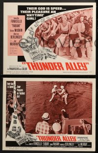 9k446 THUNDER ALLEY 8 LCs 1967 Annette Funicello, Fabian, car racing, lots of fighting!