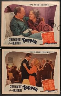 9k665 TOPPER 5 LCs R1944 Constance Bennett, Cary Grant, wacky art of cupid on champagne bottle!