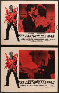 9k474 UNSTOPPABLE MAN 8 LCs 1961 Cameron Mitchell, raw courage, raging action, blistering story!