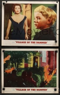 9k667 VILLAGE OF THE DAMNED 5 LCs 1960 science-fiction's strangest story of the weird child-demons!