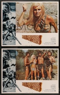 9k561 WHEN DINOSAURS RULED THE EARTH 7 int'l LCs 1971 Hammer, super sexy cavewoman Victoria Vetri!