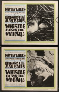 9k498 WHISTLE DOWN THE WIND 8 LCs 1962 Bernard Lee, Hayley Mills, directed by Bryan Forbes!