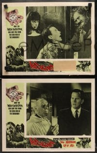9k502 WITCHCRAFT/HORROR OF IT ALL 8 LCs 1964 Lon Chaney Jr., Pat Boone, horror double-bill!