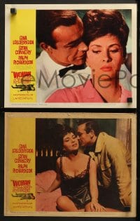9k504 WOMAN OF STRAW 8 LCs 1964 Sean Connery & super sexy Gina Lollbrigida, Basil Dearden thriller!