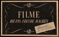 9m533 TERRA FILME 1940-41 German campaign book 1940 artwork ads for movies & photos of their stars!