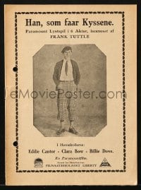 9m900 KID BOOTS Danish program 1927 golfer Eddie Cantor, sexy Clara Bow, Billie Dove, different!