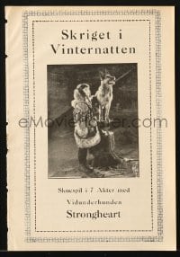 9m923 LOVE MASTER Danish program 1924 different images of Strongheart the German Shepherd hero!