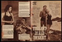 9m617 FROM HERE TO ETERNITY Das Neue German program 1954 Lancaster, Kerr, Sinatra, Reed, Clift