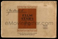 9m047 ALBUM OF FILM STARS English cigarette card album 1934 large size portraits on silver!