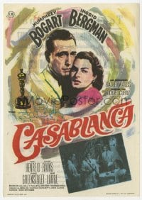 9m126 CASABLANCA Spanish herald R1965 Humphrey Bogart, Ingrid Bergman, Michael Curtiz classic!