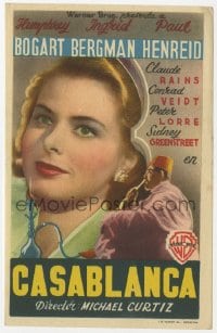 9m125 CASABLANCA Spanish herald 1946 different image of Ingrid Bergman, Michael Curtiz classic!