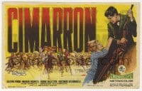 9m132 CIMARRON Spanish herald 1961 directed by Anthony Mann, Glenn Ford, Maria Schell, Jano art!