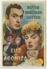 9m196 GASLIGHT Spanish herald 1947 Ingrid Bergman, Joseph Cotten, Charles Boyer, different!