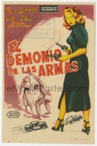 9m214 GUN CRAZY Spanish herald 1954 Joseph H. Lewis noir classic, bad Peggy Cummins is kill crazy!