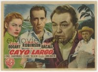 9m258 KEY LARGO Spanish herald 1949 Humphrey Bogart, Lauren Bacall, Edward G. Robinson, Barrymore