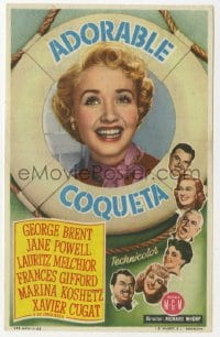 9m295 LUXURY LINER Spanish herald 1953 different image of Jane Powell, George Brent & top cast!