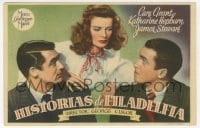 9m364 PHILADELPHIA STORY 1pg Spanish herald 1944 Katharine Hepburn, Cary Grant & James Stewart!