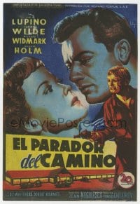 9m387 ROAD HOUSE Spanish herald 1948 different Soligo art of Ida Lupino & Cornel Wilde!