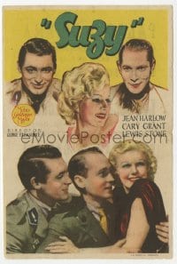 9m447 SUZY Spanish herald 1936 sexy Jean Harlow between Cary Grant & Franchot Tone, different!
