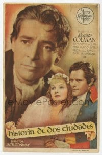 9m448 TALE OF TWO CITIES Spanish herald 1936 Ronald Colman, Elizabeth Allan, Charles Dickens!