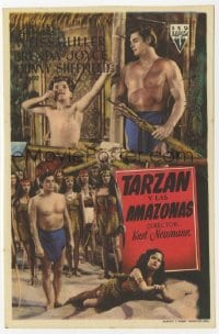 9m450 TARZAN & THE AMAZONS Spanish herald 1946 Johnny Weissmuller, Brenda Joyce, Johnny Sheffield