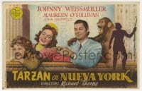 9m463 TARZAN'S NEW YORK ADVENTURE Spanish herald 1947 Johnny Weissmuller, O'Sullivan, Sheffield!